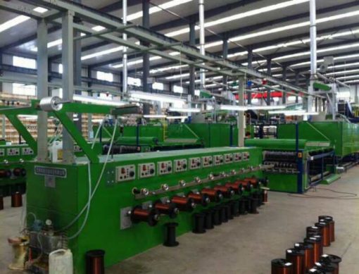 Máy tráng men dây đồng nhôm kiểu nằm