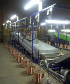 Máy tráng men dây đồng nhôm kiểu nằm